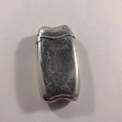 Vintage Sterling Silver Match Safe- Approx Weight 26 Grams (#332)