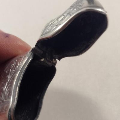 Vintage Sterling Silver Match Safe- Approx Weight 26 Grams (#332)