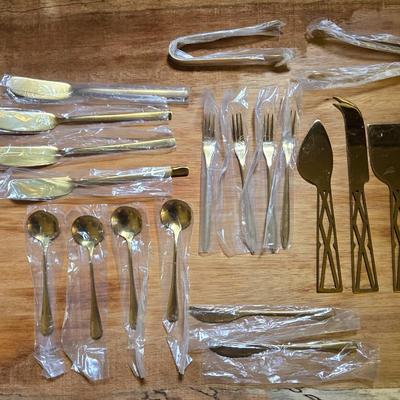Golden Serving Set