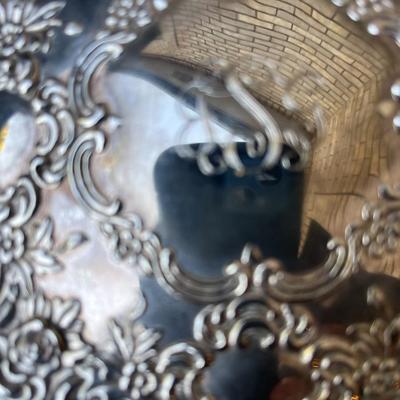 Vintage Silver Plated 14 Pc Highly Carved Early 1900s Dresser Set