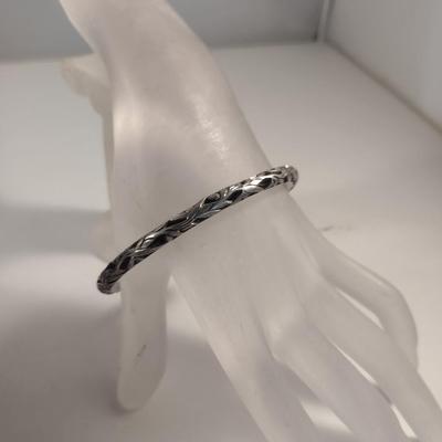 Sterling Silver Bangle Bracelet (#337-A)