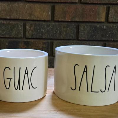 Rae Dunn Guac and Salsa Bowls
