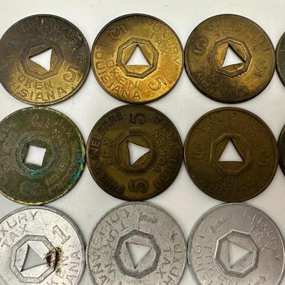 Louisiana, USA Trade Tokens: Luxury Tax