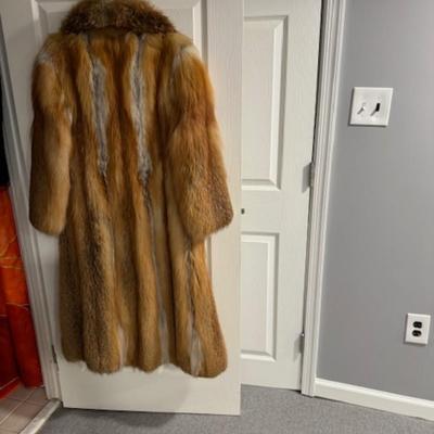 Red Fox Fur Coat - Vintage