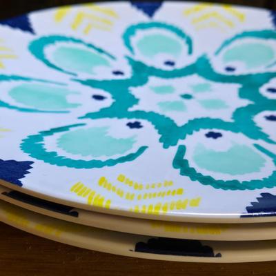 (3) Plastic Plates