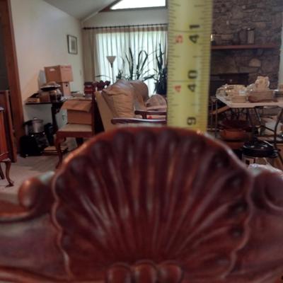 Eight Wood Frame Dining Chairs with Upholstered Seats- 5 Side Chairs, 2 with Arms