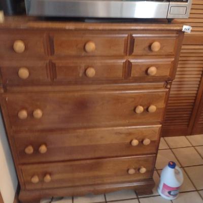 Crawford Furniture Wooden Four Drawer Dresser- Approx 31 1/2" Wide, 17" Deep, 42" Tall
