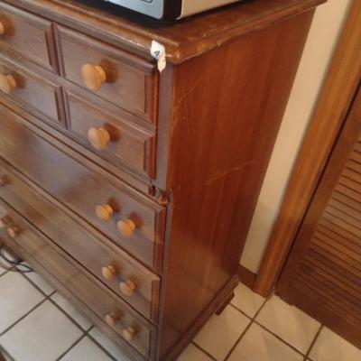 Crawford Furniture Wooden Four Drawer Dresser- Approx 31 1/2" Wide, 17" Deep, 42" Tall