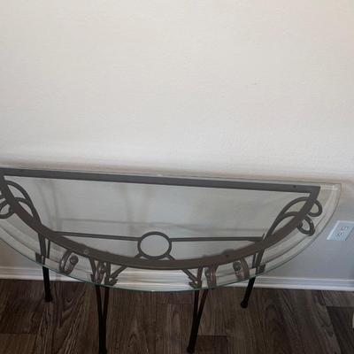 NICE Glass Top Sofa/Foyer Table