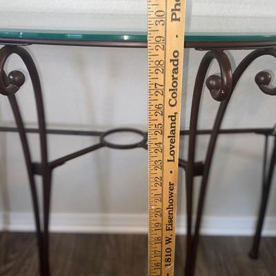 NICE Glass Top Sofa/Foyer Table