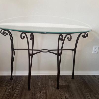 NICE Glass Top Sofa/Foyer Table