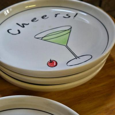 (7) Ceramic Cheers Plates
