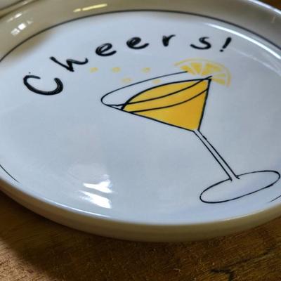 (7) Ceramic Cheers Plates