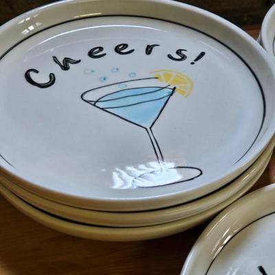 (7) Ceramic Cheers Plates