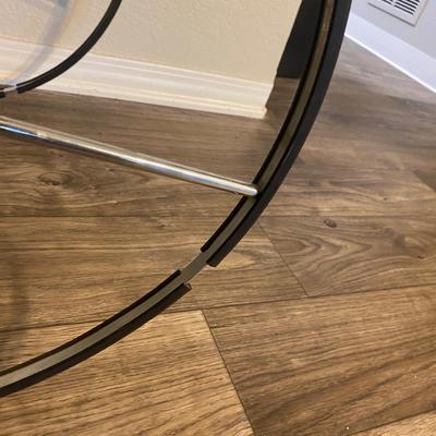 Vintage Mid Century Italian Chrome and Glass Bar Cart