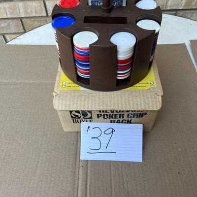 Revolving Poker Chip Rack