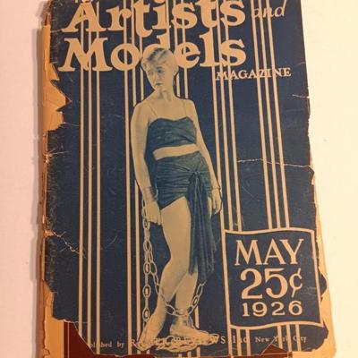 1927 Frankart Brass nude - Dancing lady smoke stand with two books 1927 models & Frankart
