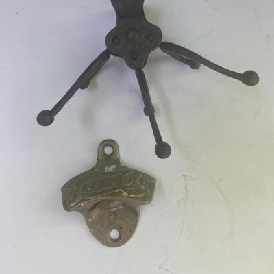 Vintage Pepsi Bottle Cap Opener and Bronze Hook