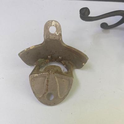 Vintage Pepsi Bottle Cap Opener and Bronze Hook