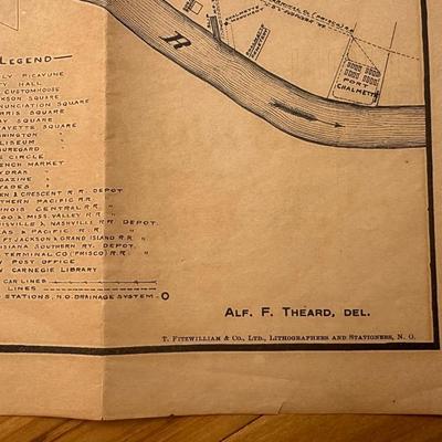 The New Orleans Picayune’s Map of New Orleans, 1909