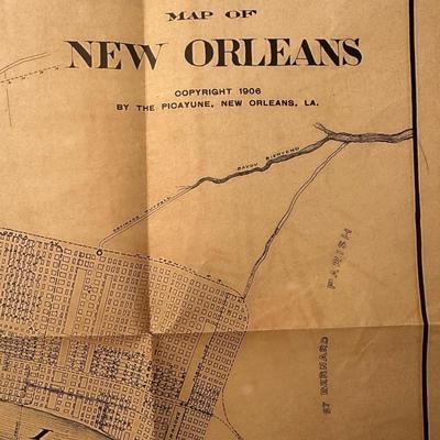 The New Orleans Picayune’s Map of New Orleans, 1909