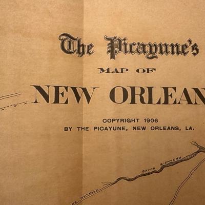 The New Orleans Picayune’s Map of New Orleans, 1909