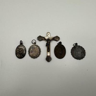 Vintage Religious Medals & Cross