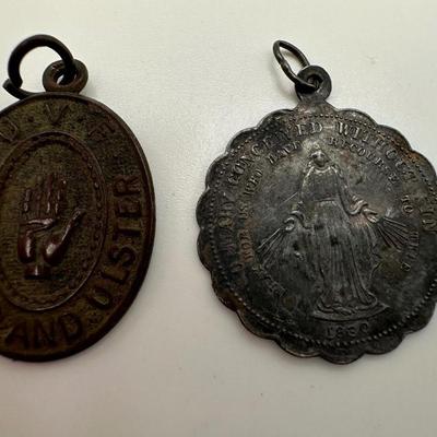 Vintage Religious Medals & Cross