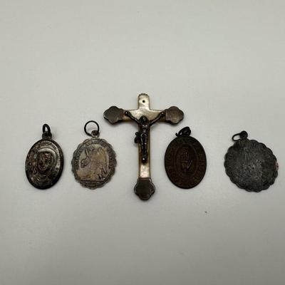 Vintage Religious Medals & Cross