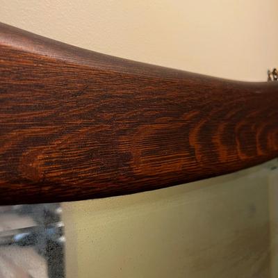 Wood Coat Rack Mirror (K-MK)