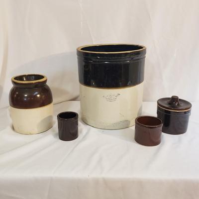 Bluecrown Ransbottom Stoneware Crock and More (B1-KD)