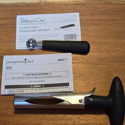 (2) The Pampered Chef Corer Tools