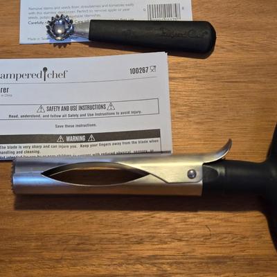 (2) The Pampered Chef Corer Tools