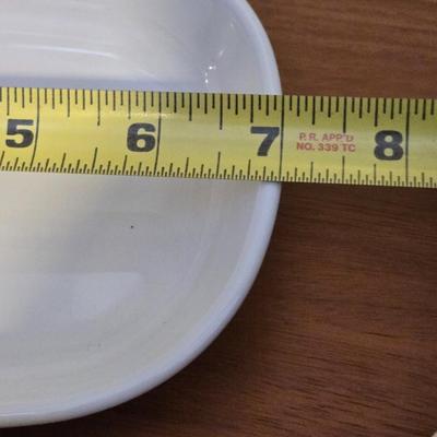 Red, Yellow, and White Small Snack & Condiment Bowls