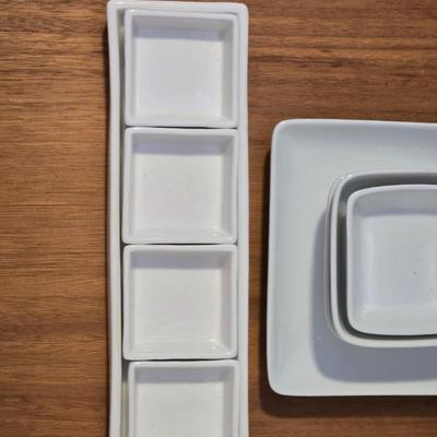 Square Snack Ceramic Dishes