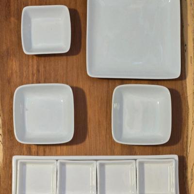 Square Snack Ceramic Dishes