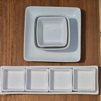 Square Snack Ceramic Dishes