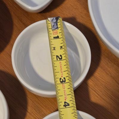 White Ceramic Snack Dishes
