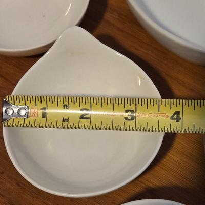 White Ceramic Snack Dishes