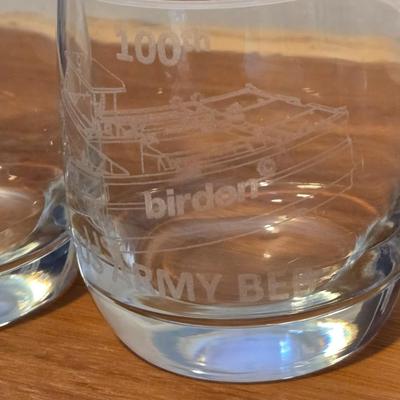 (2) Collector's U.S. Army Birdon Rocks Glasses