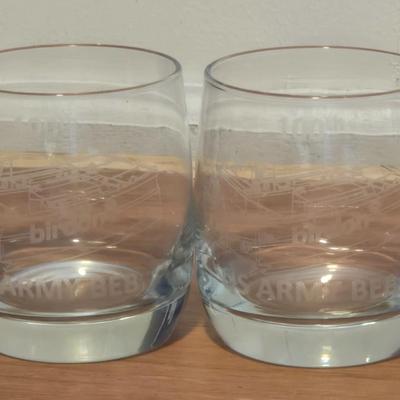 (2) Collector's U.S. Army Birdon Rocks Glasses