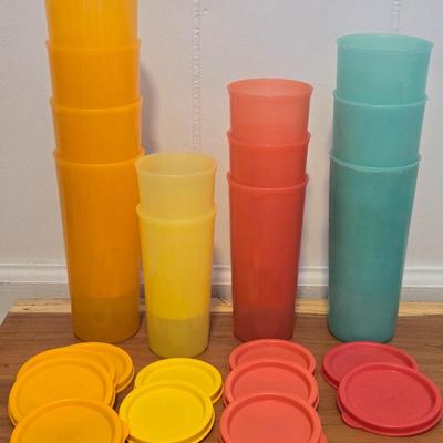 Tupperware Cups with Lids