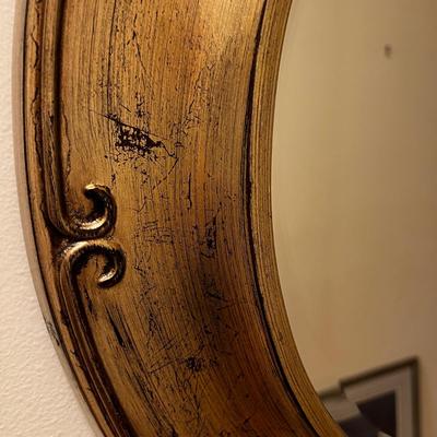 Gold Mirror and Floor Lamp (H-MK)