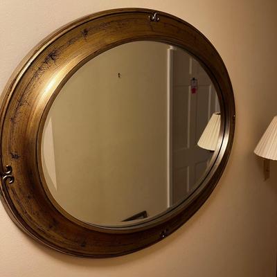 Gold Mirror and Floor Lamp (H-MK)