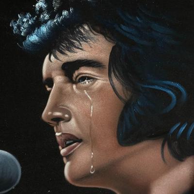 Velvet painting of Elvis