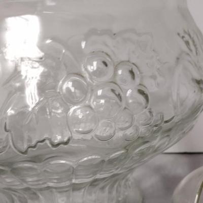 Jeanette Punch Bowl with cups and ladle