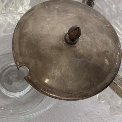 Mixed vintage glass with silver lot
