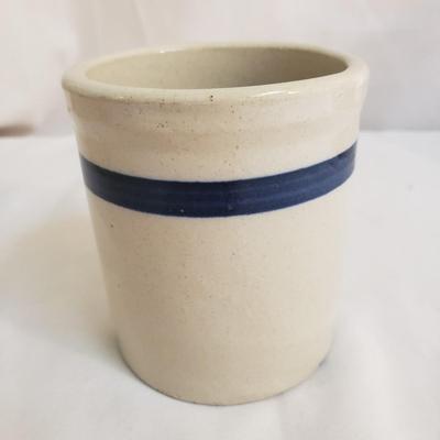 Three Light Colored Stone Crocks (B1-KD)