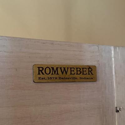 ROMWEBER ~ Solid Wood Distressed Lighted Cabinet