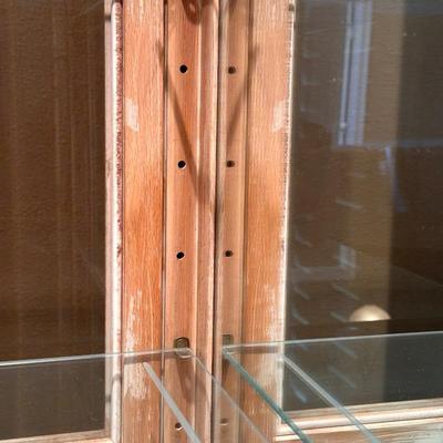 ROMWEBER ~ Solid Wood Distressed Lighted Cabinet